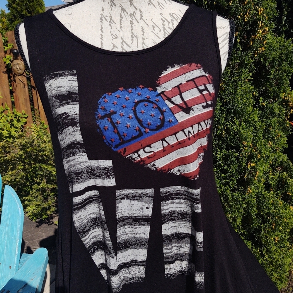 Oatt Large Love Black Tank Fringe Sides! - Picture 6 of 13